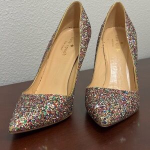 Kate Spade Licorice Too Multi/Glitter Old Gold Metallic NEW YEARS EVE